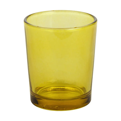 10 Pack Yellow Glass Votive Candle Holders Table Centreoieces Xmas Wedding Anniversary Event Recption Party Function or Home Decor - Mekamart Australia
