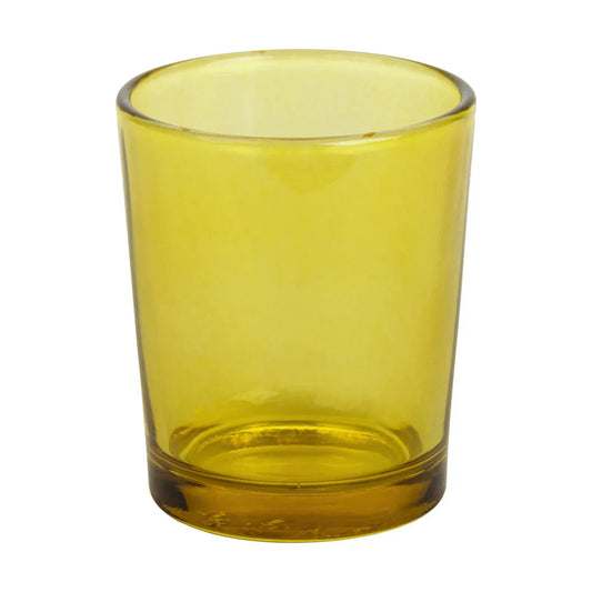 40 Bulk Yellow Glass Votive Candle Holders Table Centreoieces Xmas Wedding Anniversary Event Recption Party Function or Home Decor - Mekamart Australia