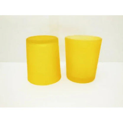 10 Pack Yellow Frosted Glass Votive Candle Holders Table Centreoieces Xmas Wedding Anniversary Event Recption Party Function or Home Decor - Mekamart Australia