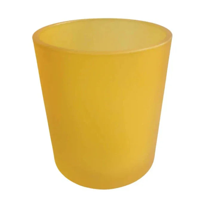 20 Pack Yellow Frosted Glass Votive Candle Holders Table Centreoieces Xmas Wedding Anniversary Event Recption Party Function or Home Decor - Mekamart Australia