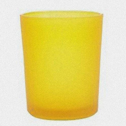 40 Bulk Yellow Frosted Glass Votive Candle Holders Table Centreoieces Xmas Wedding Anniversary Event Recption Party Function or Home Decor - Mekamart Australia