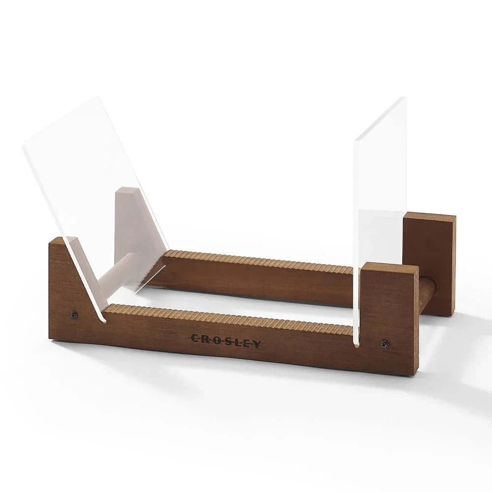 Crosley Voyager Bluetooth Portable Turntable - Cocoa + Bundled Crosley Record Storage Display Stand - Mekamart Australia