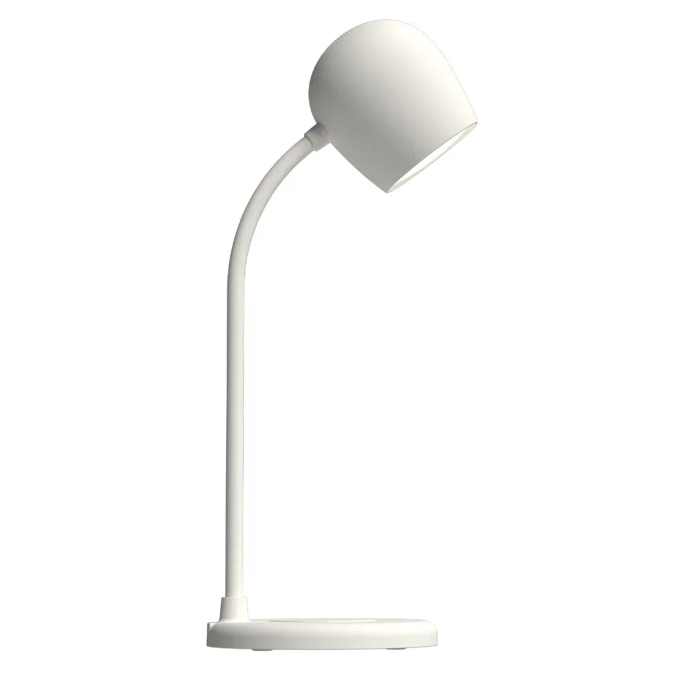 Kreafunk Ellie Lamp W/ Qi Charger And Bluetooth Speaker - White - Mekamart Australia