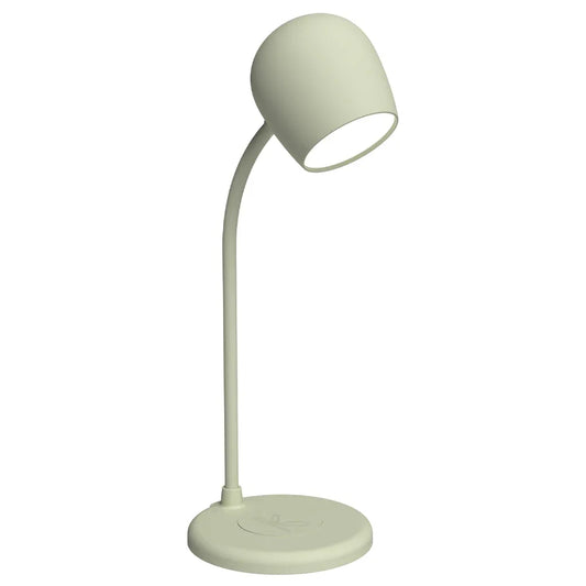 Kreafunk Ellie Lamp W/ Qi Charger And Bluetooth Speaker - Dusty Olive - Mekamart Australia