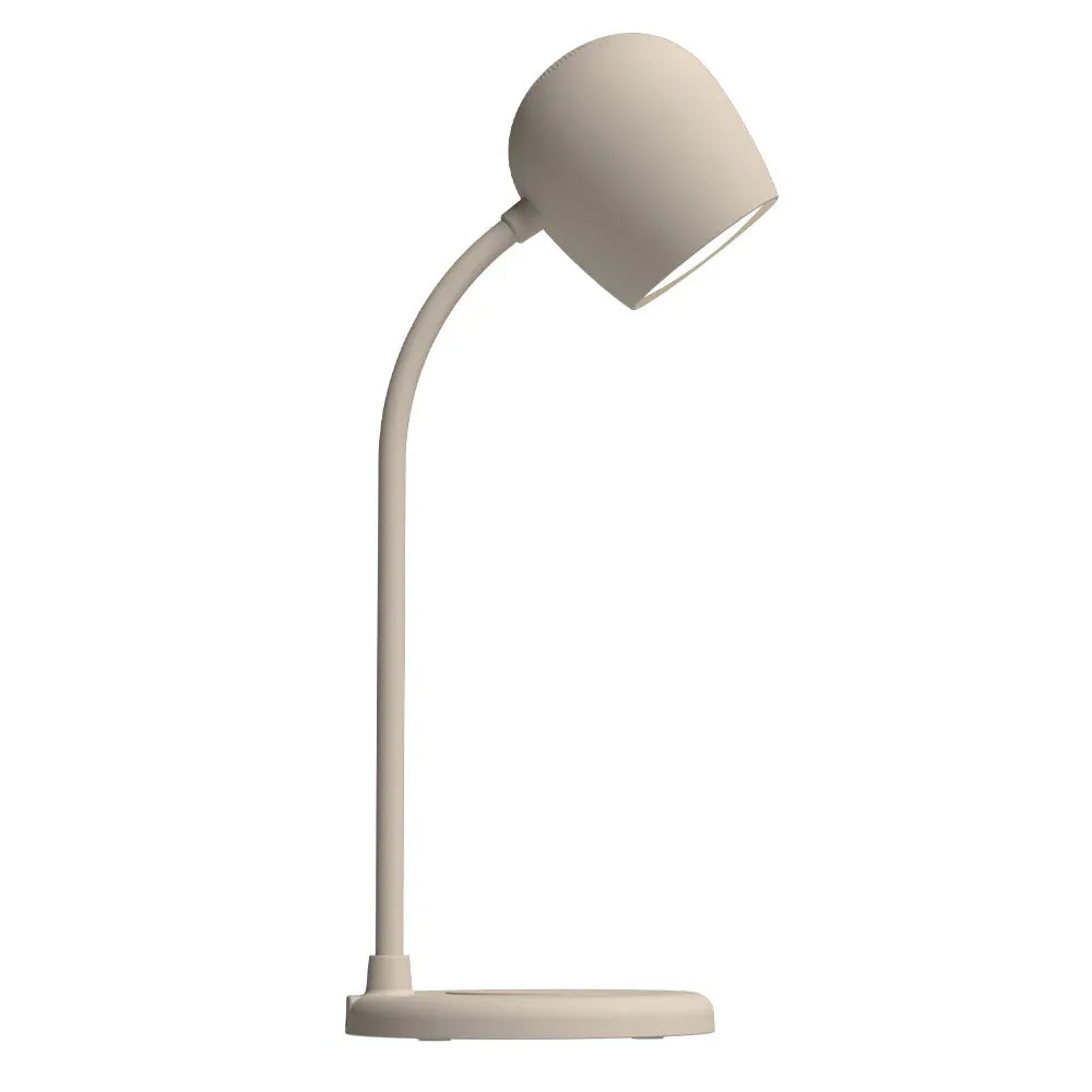 Kreafunk Ellie Lamp W/ Qi Charger And Bluetooth Speaker - Ivory Sand - Mekamart Australia