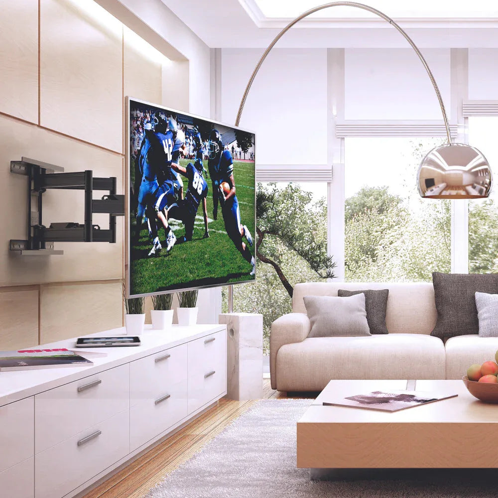 Kanto PDX650 Full Motion TV Wall Mount for 37" - 90" TVs, Black - Mekamart Australia