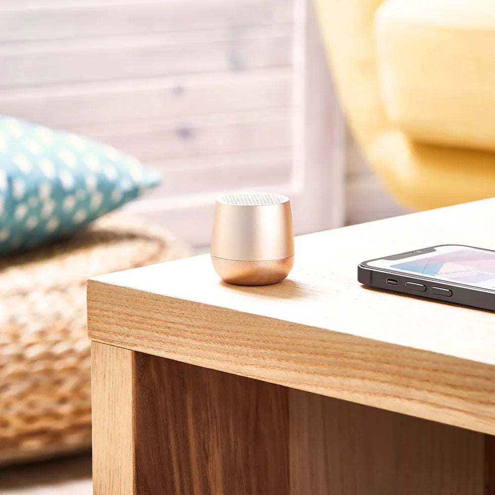 Lexon Mino+ Mini Bluetooth Speaker - Gold - Mekamart Australia