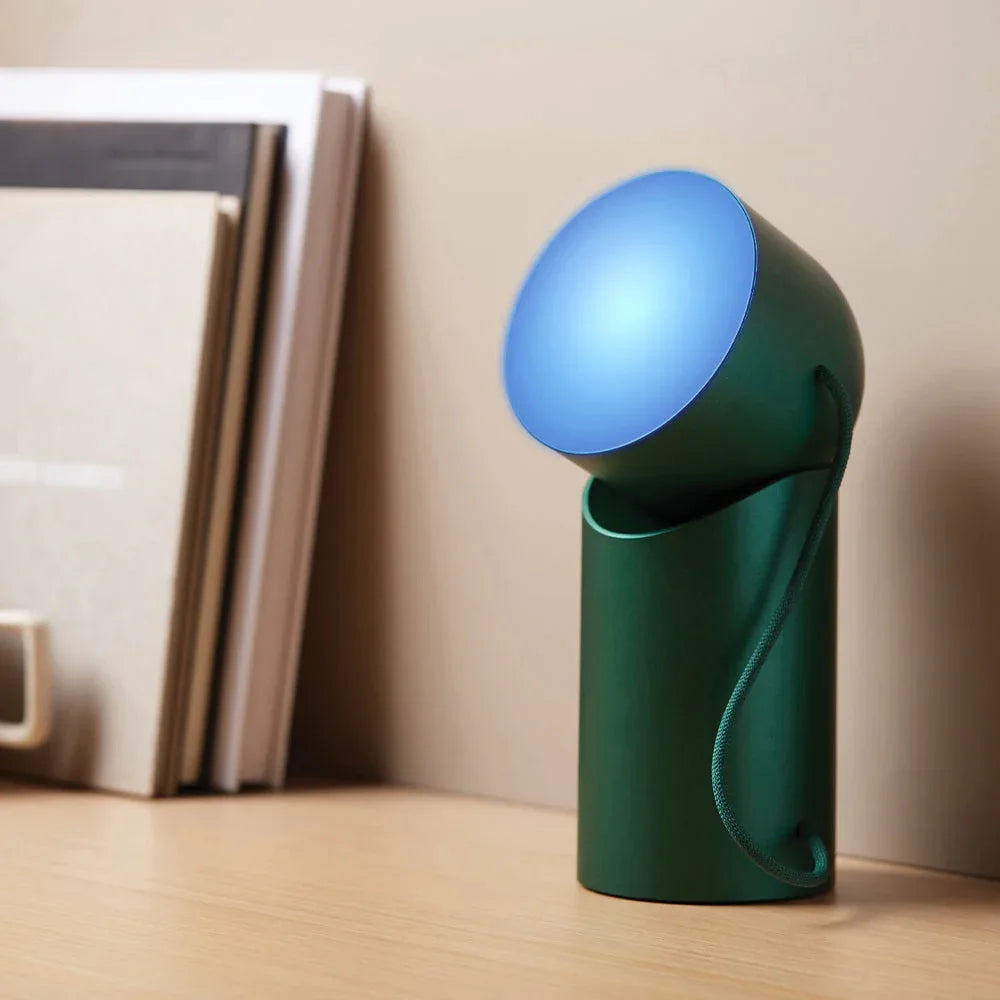 Lexon Orbe Portable Led Lamp With Moving Head - Green - Mekamart Australia