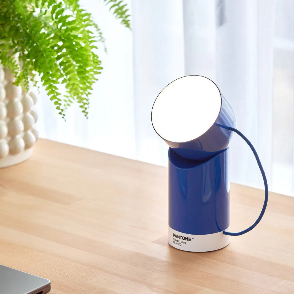 Lexon Orbe Portable Led Lamp With Moving Head PANTONE - Classic Blue - Mekamart Australia