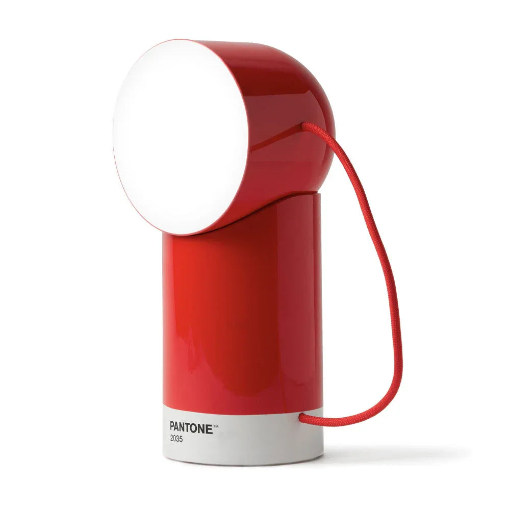 Lexon Orbe Portable Led Lamp With Moving Head PANTONE - 2035 Red - Mekamart Australia