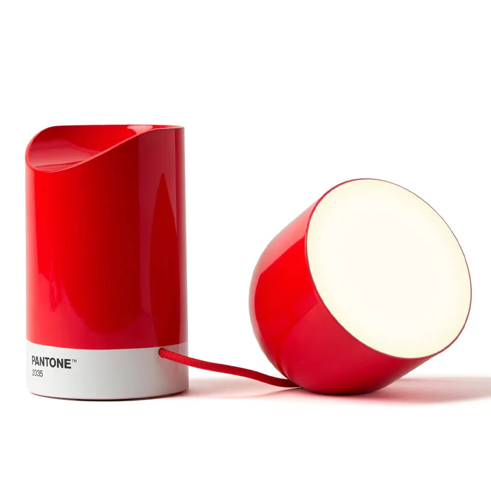 Lexon Orbe Portable Led Lamp With Moving Head PANTONE - 2035 Red - Mekamart Australia
