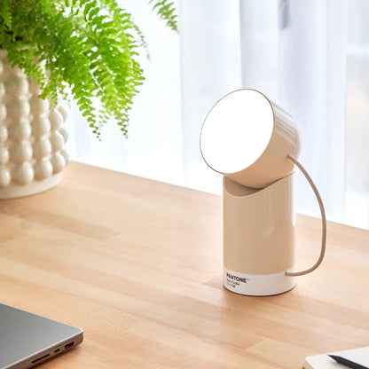 Lexon Orbe Portable Led Lamp With Moving Head PANTONE - Sand - Mekamart Australia