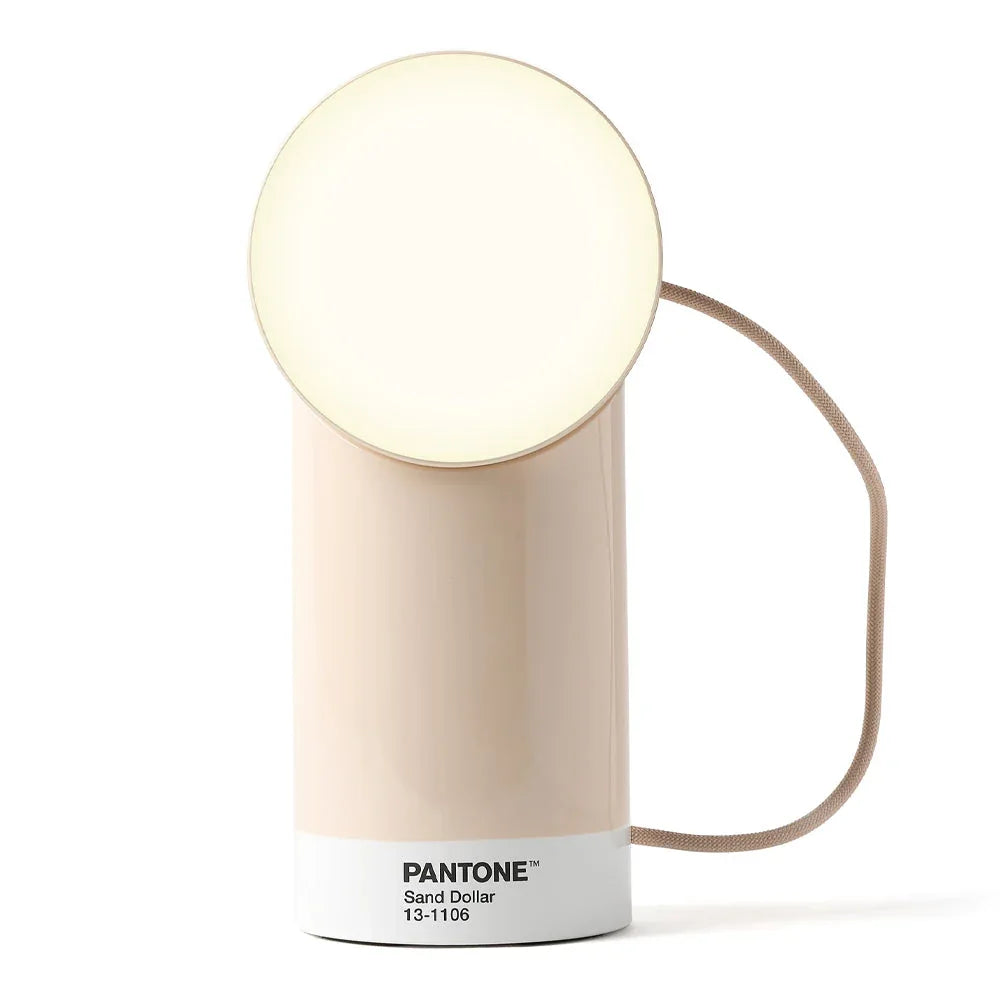 Lexon Orbe Portable Led Lamp With Moving Head PANTONE - Sand - Mekamart Australia