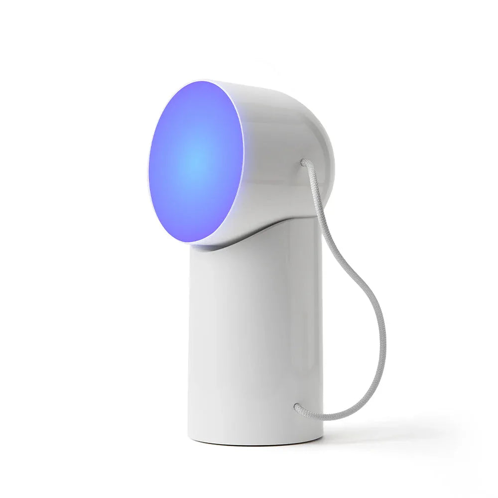 Lexon Orbe Portable Led Lamp With Moving Head - White - Mekamart Australia