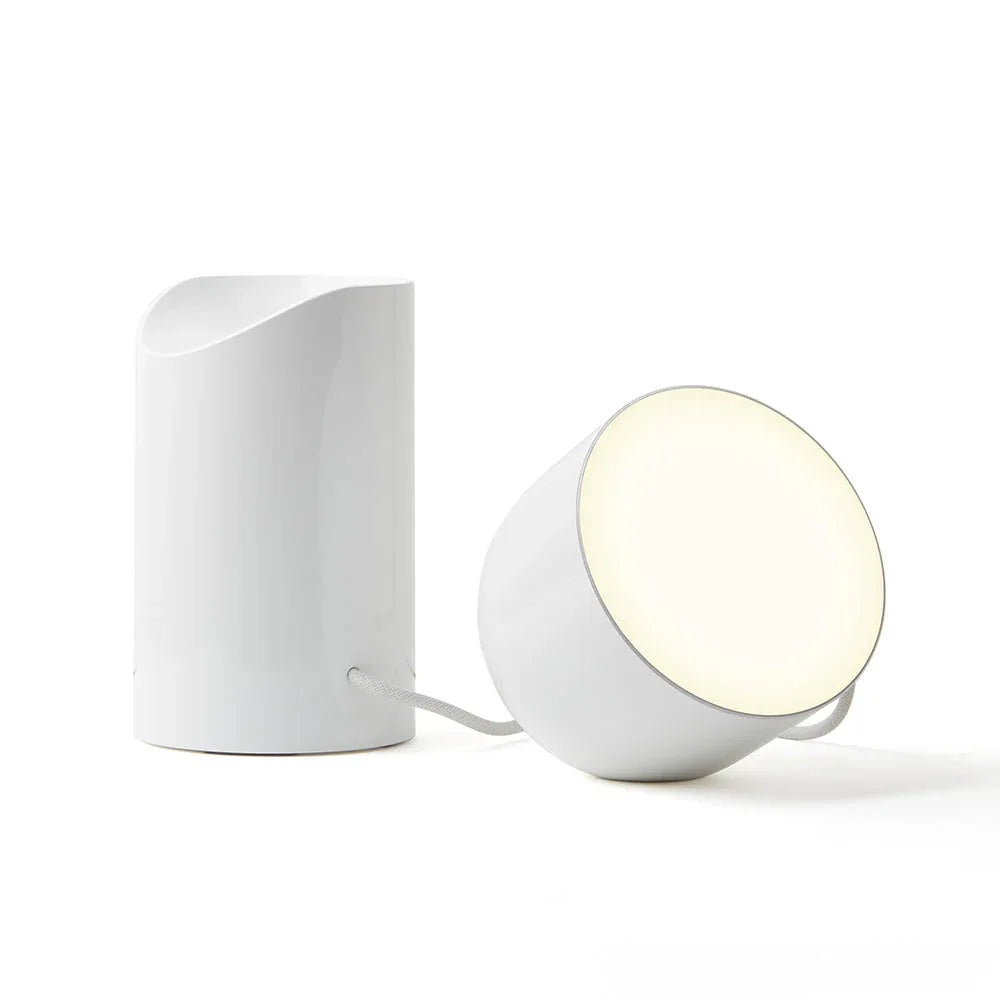 Lexon Orbe Portable Led Lamp With Moving Head - White - Mekamart Australia