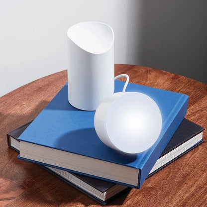 Lexon Orbe Portable Led Lamp With Moving Head - White - Mekamart Australia