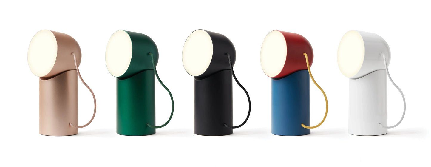 Lexon Orbe Portable Led Lamp With Moving Head - White - Mekamart Australia