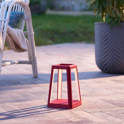 Lexon Lantern Portable Lamp With Built-In Wireless Charger - Red - Mekamart Australia