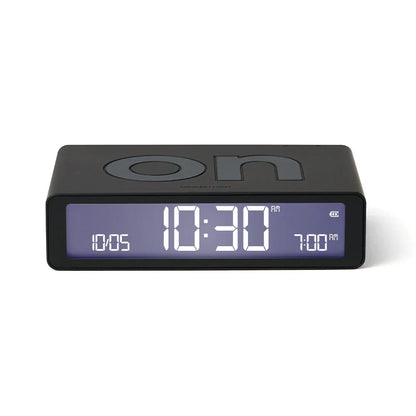 Lexon Flip Classic Reversible Alarm Clock - Black - Mekamart Australia