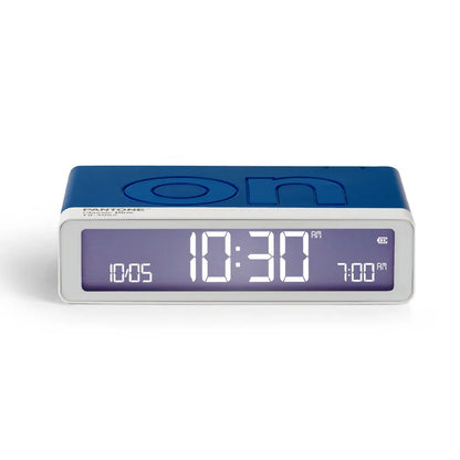 Lexon Flip Classic Reversible Alarm Clock PANTONE - Classic Blue - Mekamart Australia