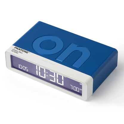 Lexon Flip Classic Reversible Alarm Clock PANTONE - Classic Blue - Mekamart Australia
