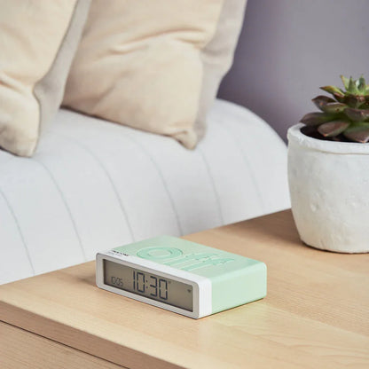 Lexon Flip Classic Reversible Alarm Clock PANTONE - Green - Mekamart Australia