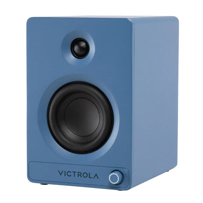 Victrola Tempo Bookshelf Speakers - Blue
