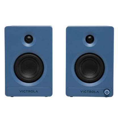 Victrola Tempo Bookshelf Speakers - Blue