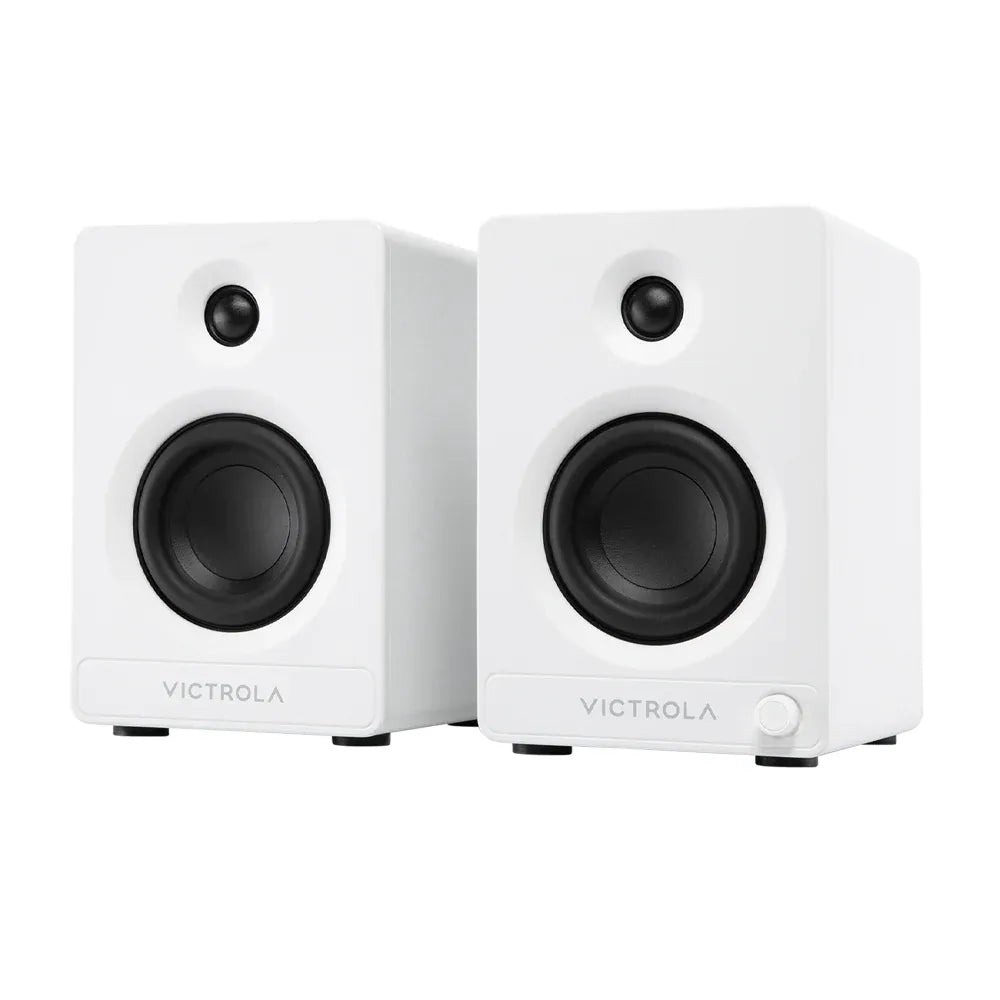 Victrola Tempo Bookshelf Speakers - White