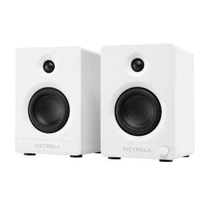 Victrola Tempo Bookshelf Speakers - White