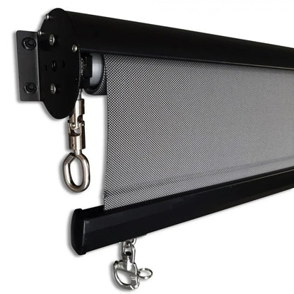Outdoor Roller Blind Sun Screen Awning With Aluminium Hood - Mekamart Australia