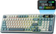 RK ROYAL KLUDGE S98 Mechanical Keyboard w/Smart Display & Knob, Top Mount 96% Wireless Mechanical Keyboard BT/2.4G/USB-C, Hot Swappable, Pale Green Switch 98 Keys