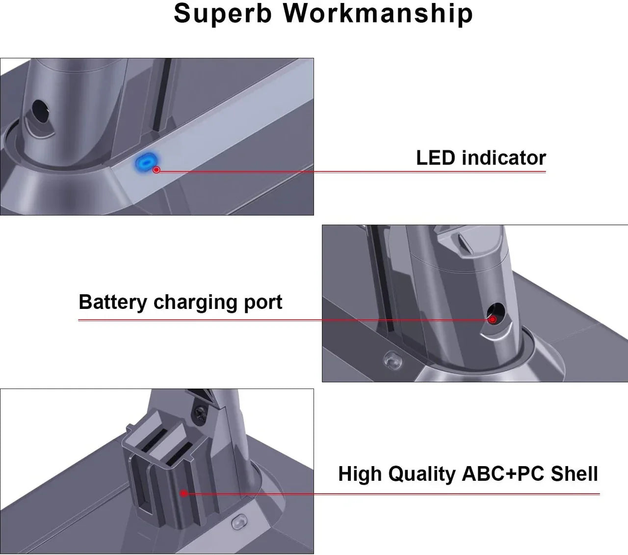 Battery for all Dyson V7 SV11 vacuum cleaners - Mekamart Australia