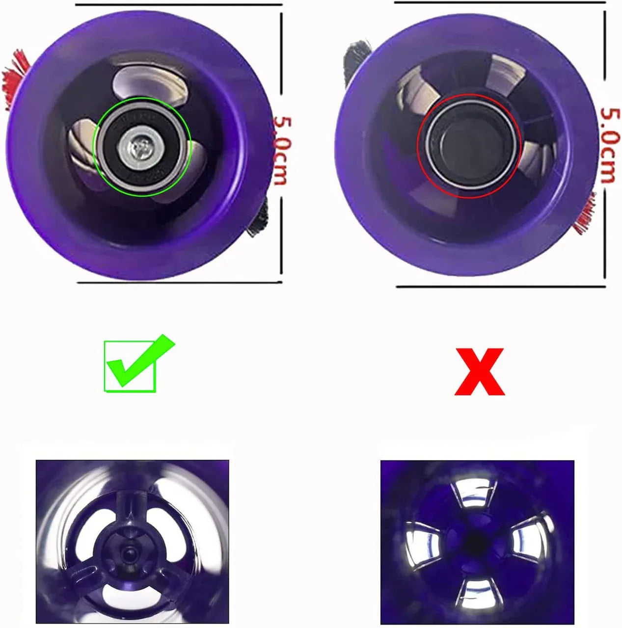 Roller brush for Dyson V10 (SV12) vacuum cleaners - Mekamart Australia