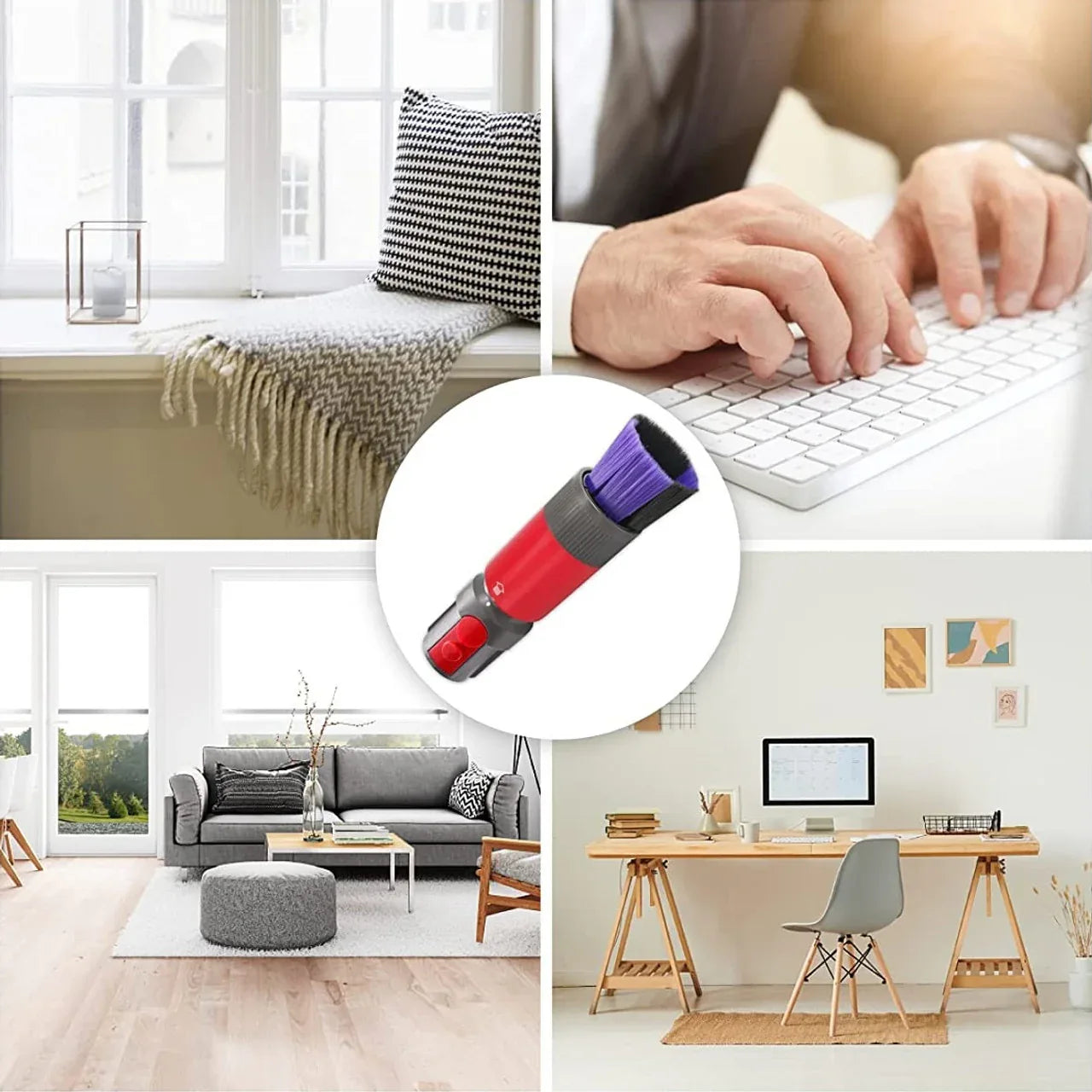 Scratch-Free, Self cleaning Dusting Brush for Dyson V7, V8, V10, V11, V12 & V15 - Mekamart Australia