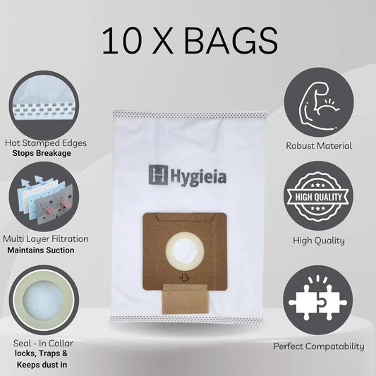 10 X Dust Bags for Sauber Pro Pets SJ-100 Vacuum Cleaners - Mekamart Australia