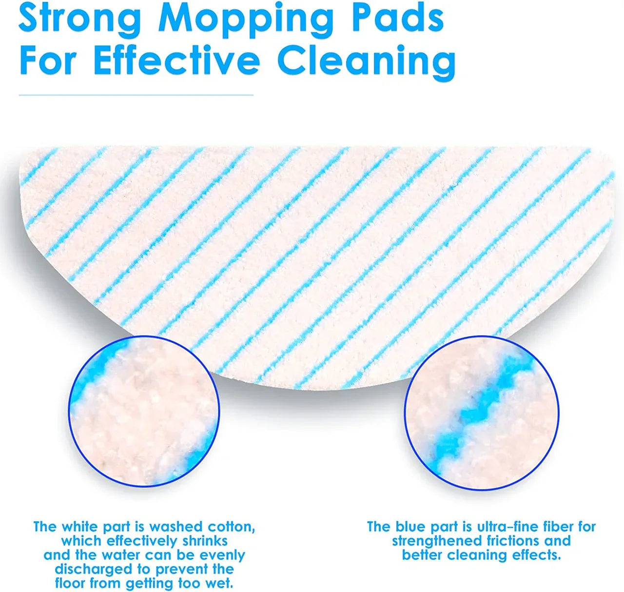 10 X Mopping pads for Ecovacs Deebot T9/T9+/N8 PRO/N8 PRO+/N8/N8+/NEO/T8/T8+/T8 AIVI/X1 PLUS/T10 PLUS - Mekamart Australia