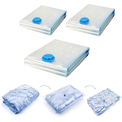 9 Pack Space Saver Vacuum Seal Storage Bag Kit, 2 Large, 5 Medium & 2 Small - Mekamart Australia