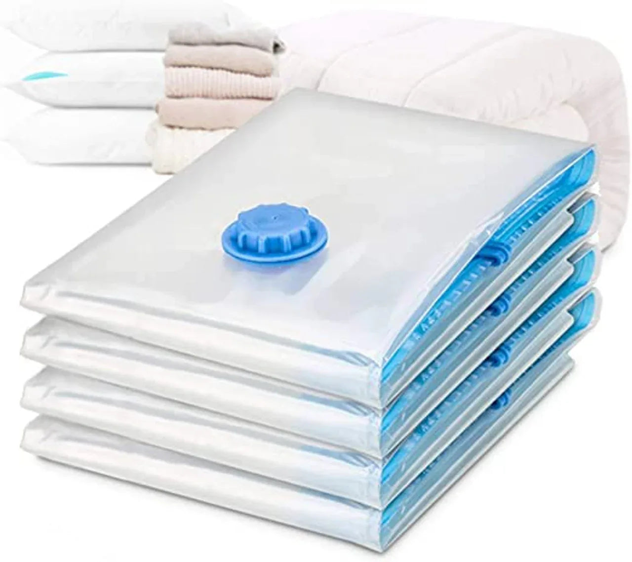 9 Pack Space Saver Vacuum Seal Storage Bag Kit, 2 Large, 5 Medium & 2 Small - Mekamart Australia