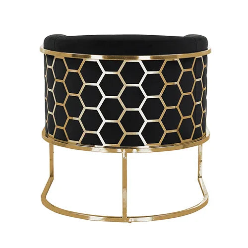 Vinatge Arm Chair Black Velvet - Mekamart Australia