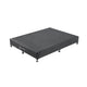 Mattress Base Ensemble King Size Solid Wooden Slat in Black with Removable Cover - Mekamart Australia