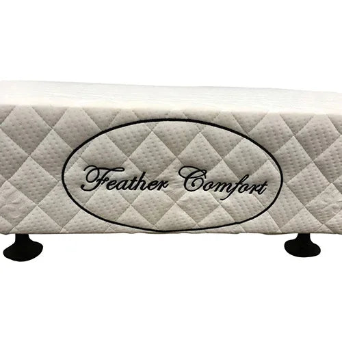 Mattress Base Ensemble Queen Size Solid Wooden Slat in Beige with Removable Cover - Mekamart Australia