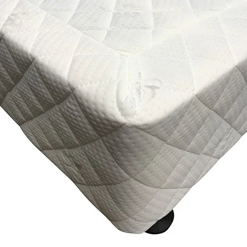 Mattress Base Ensemble Queen Size Solid Wooden Slat in Beige with Removable Cover - Mekamart Australia