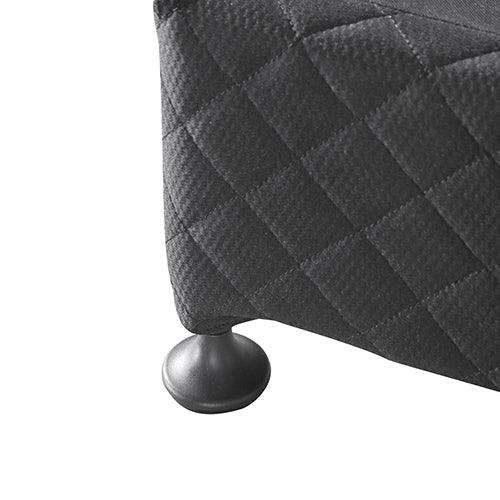 Mattress Base Ensemble Queen Size Solid Wooden Slat in Charcoal with Removable Cover - Mekamart Australia
