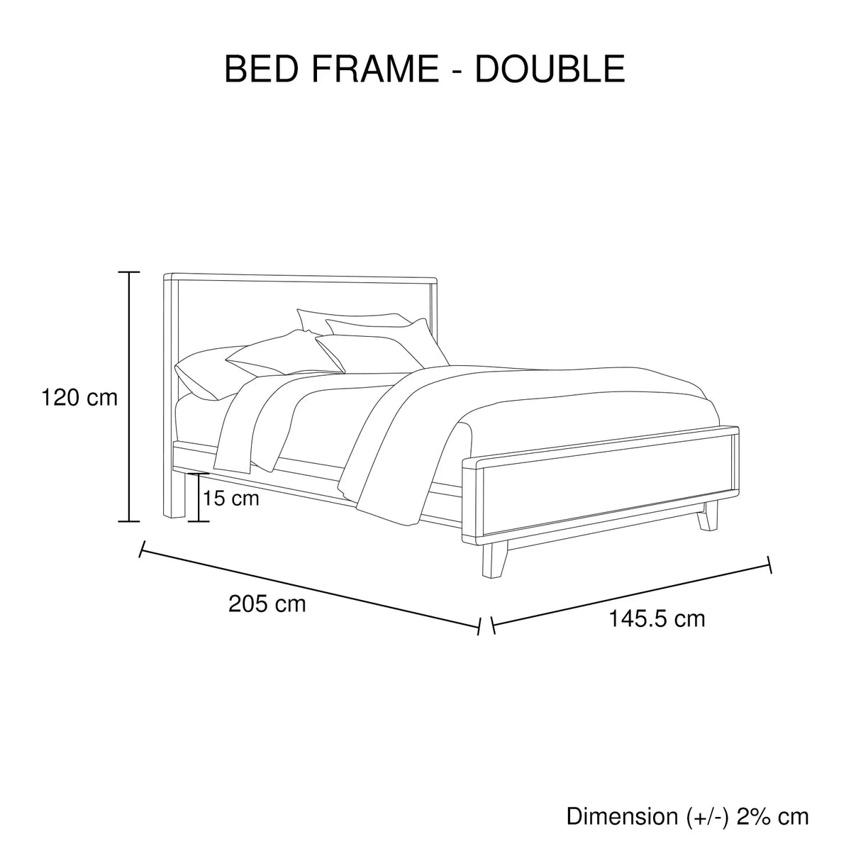 4 Pieces Bedroom Suite Double Size in Solid Wood Antique Design Light Brown Bed, Bedside Table & Tallboy - Mekamart Australia
