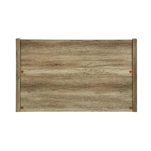 King Size Bed Frame Natural Wood like MDF in Oak Colour - Mekamart Australia