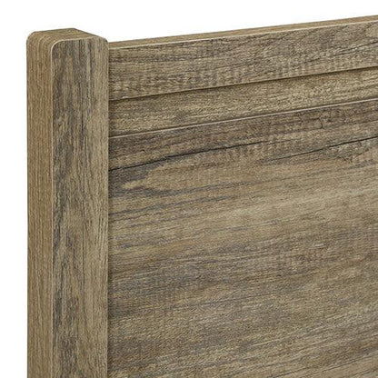 King Size Bed Frame Natural Wood like MDF in Oak Colour - Mekamart Australia