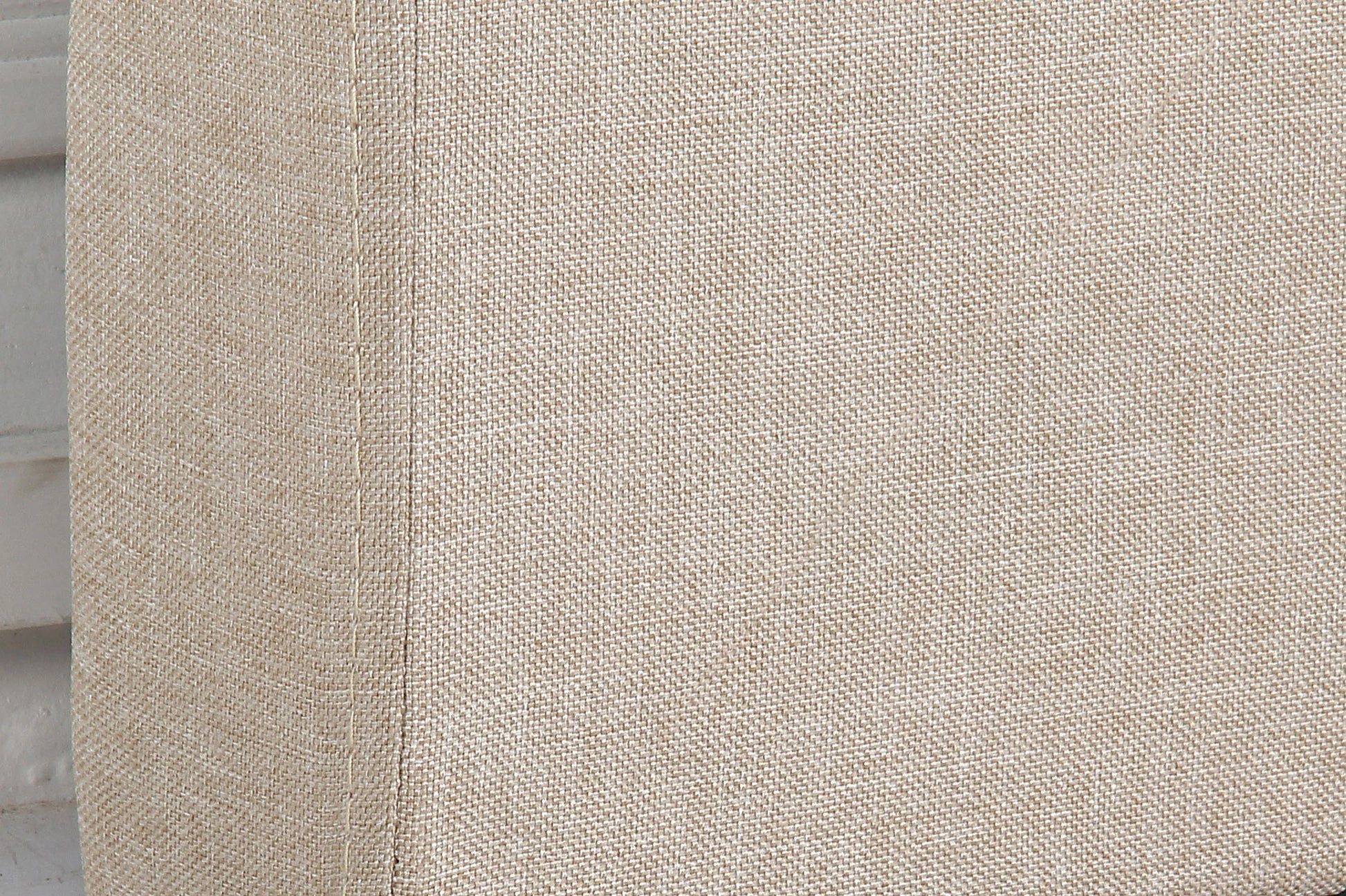Bed Head King Beige Headboard Upholstery Fabric Tufted Buttons - Mekamart Australia