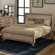 Queen Size Silver Brush Bed Frame in Acacia Wood Construction - Mekamart Australia