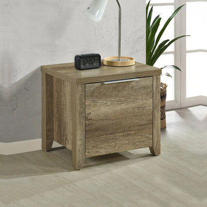 Bedside Table 2 drawers Storage Table Night Stand MDF in Oak - Mekamart Australia
